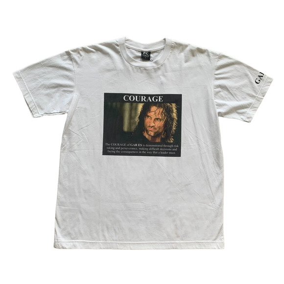 Vintage y2k "Courage" Lord of The Rings T-shirt (L) - Picture 1 of 1